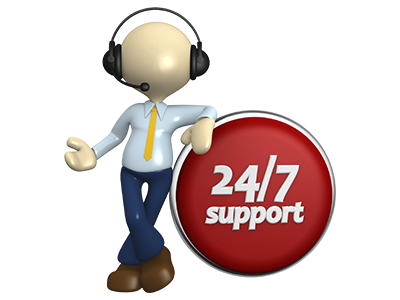 Support client 24h/24 et 7j/7